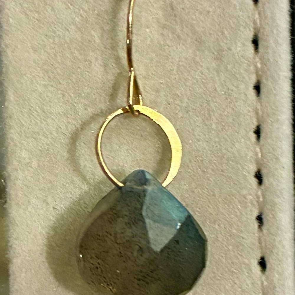 In search of one gold Melissa Joy Manning French wire labrodite earring.